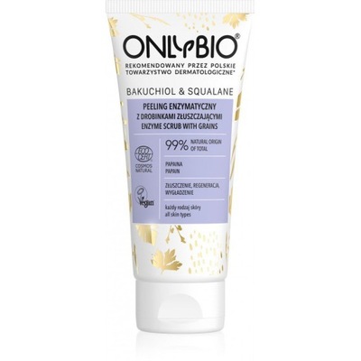 OnlyBio Bakuchiol & Squalane peeling enzymatyczny do twarzy z