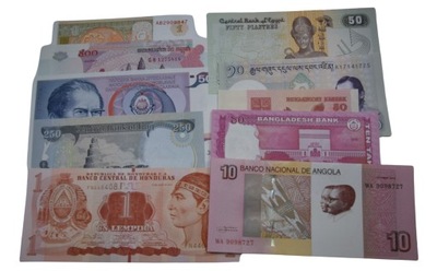 Zestaw banknotów z różnych krajów - 10 szt. [5]