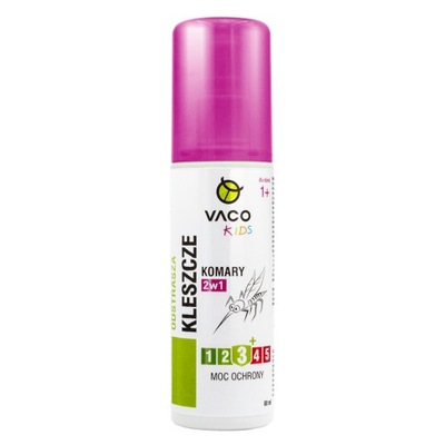 Płyn Spray na kleszcze, komary i meszki dla dzieci VACO KIDS 80ml