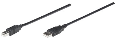 Кабель usb manhattan typ b 1.8 фото №1