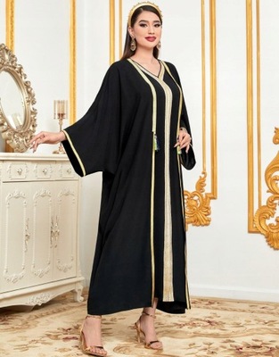 SHEIN DŁUGA CZARNA NARZUTKA KIMONO G77 NF9__L