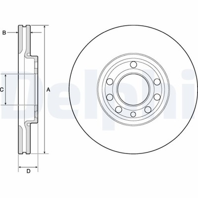 DISCO DE FRENADO FIAT CROMA 1.9 D 05-07  