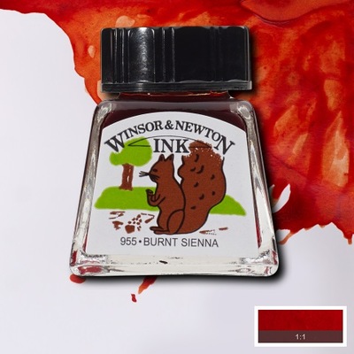 TUSZ RYSUNKOWY 14ML BURNT SIENNA Winsor&Newton