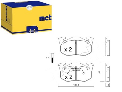 METELLI SET PADS BRAKE 7701203919 770 - milautoparts-fr.ukrlive.com