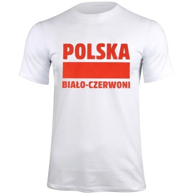 Koszulka Polska Biało-Czerwoni biały S337909 BIAŁY