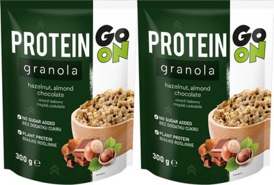 SANTE GO ON PROTEIN GRANOLA PROTEINOWA Z ORZECHAMI 300g x2