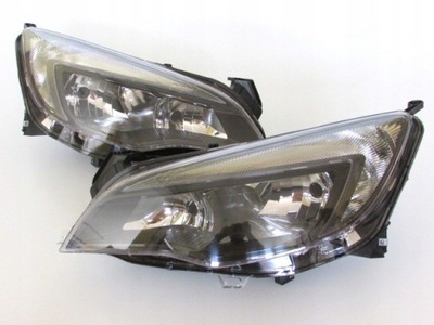 Комплект фары opel astra j 2009-2012 чёрные фото №1