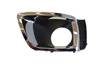 Рамка решітка радіатора накладка протитуманної фари хром subaru forester sj 12-18 фото №1