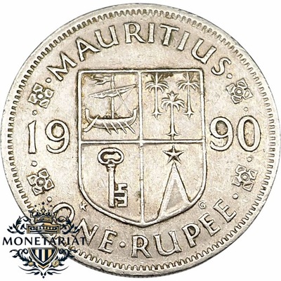 1 RUPIA 1990 MAURITIUS