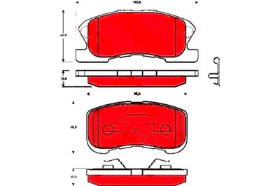 TRW PADS BRAKE DAIHATSU FRONT SIRION  