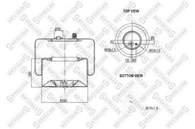 BOLSA DE AIRE NEUMÁTICA SUSPENSIONES MERCEDES ACTROS 97-02  