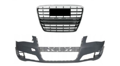 Audi a8 d4 2009-2013 бампер перед + решётка радиатора решётка радиатора рамка ремни хром новый фото №1