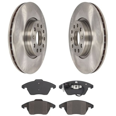 Тормозные диски + тормозные колодки перед vw passat b6 b7 312mm фото №1