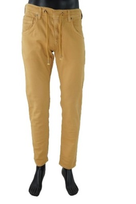 PEPE JEANS MUSZTARDOWE SPODNIE JOGGERY (34)