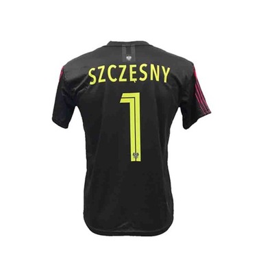 SZCZĘSNY Polska koszulka T-shirt CZARNY roz L-170