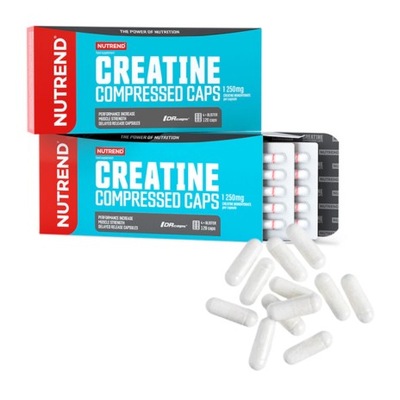 KREATYNA NUTREND CREATINE COMPRESSED CAPS CZYSTA KREATYNA 120 KAPSUŁEK