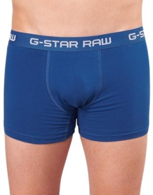 G-STAR RAW BOKSERKI MĘSKIE NIEBIESKIE Z LOGO S JSN