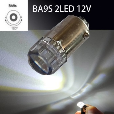 BA9S 2LED (СВЕТОДИОД ) -V1 БЕЛИЙ BA9S T4W LED (СВЕТОДИОД ) ЛАМПОЧКА SAM.WNĘTR