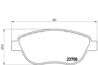 КОЛОДКИ ТОРМОЗНЫЕ BREMBO 71770080 77364281 77364897