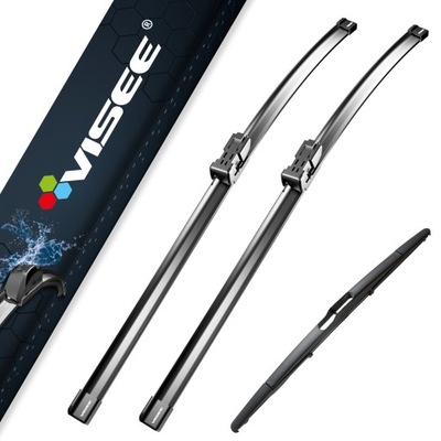 WIPER BLADES VISEE FRONT + REAR FOR PEUGEOT 208 CARGO (B9)  