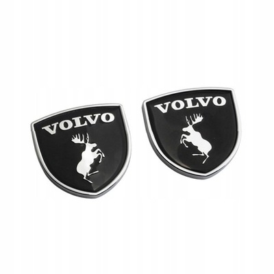 2 PC. METAL STICKER ON AUTO VOLVO ELK  