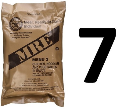 MRE 7 BEEF STRIPS racja żywnościowa USA