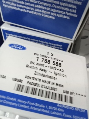 Оригінальний номер ford 1758588 перемикач запалювання колодка orygina фото №1
