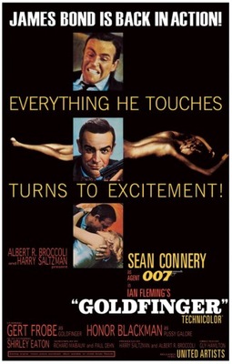 James Bond Goldfinger Agent 007 - plakat 61x91,5