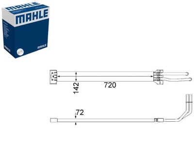 RADUADOR ACEITES PORSCHE CAYENNE VW TOUAREG 3.0D-4.8 02.07- MAHLE  