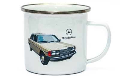 MERCEDES W123 kubek emaliowany PRL