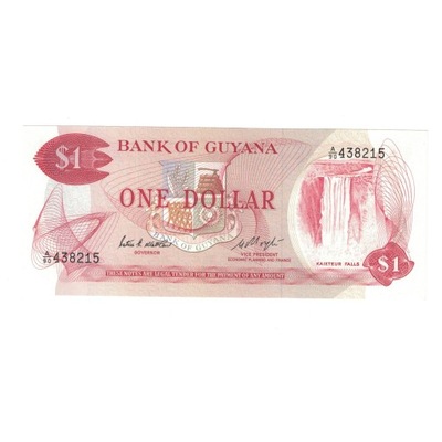 Banknot, Gujana, 1 Dollar, KM:21e, UNC(65-70)