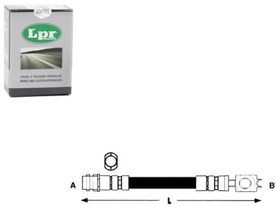 LPR ПАТРУБОК ТОРМОЗНОЙ P GOLF IV WSZ.MODELE 98-