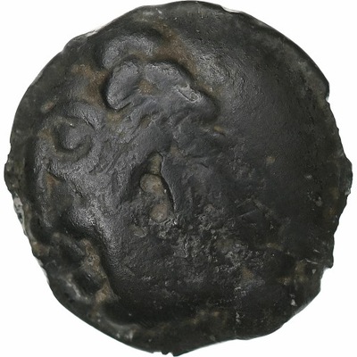 Sequani, Potin à la grosse tête, 80-50 BC, Potin,