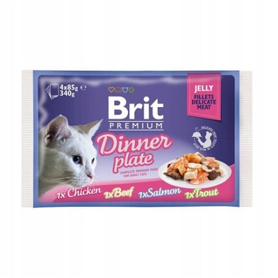 BRIT Premium Cat pouch Karma dla kotów 4x 85g