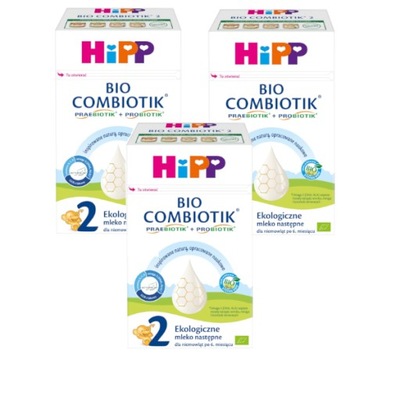 HIPP 2 BIO COMBIOTIK mleko następne, 3x550g