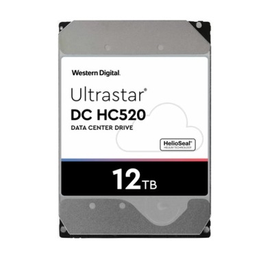 WD Ultrastar DC HC520 12TB HDD 3.5 SATA3 7200 256MB HUH721212ALE600