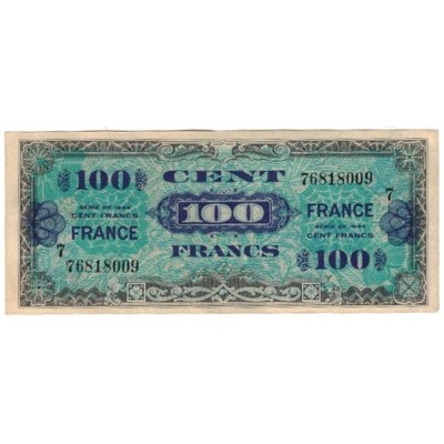 Francja, 100 Francs, 1945, AU(50-53), Fayette:VF25