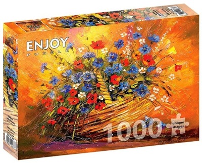 Puzzle 1000 elementów Kosz z kwiatami