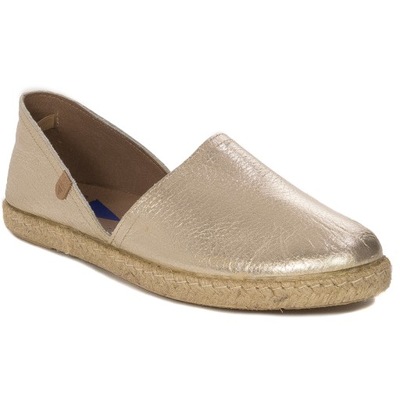 Espadryle Verbenas Carmen Nucleo Oro złote r.38