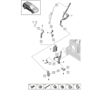 Element гнучкий porsche cayenne pab129669 фото №1