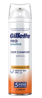 GILLETTE PRO SENSITIVE PIANKA DO GOLENIA 250ML