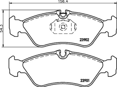 HELLA TRINKELĖS STABDŽIŲ 8DB 355 014-401 