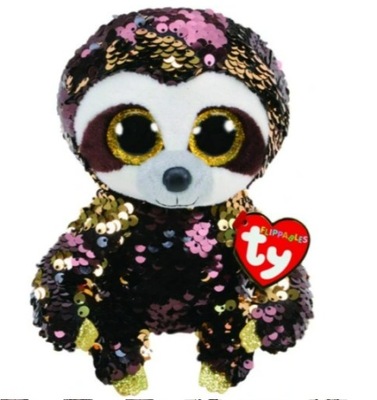 MASKOTKA TY BEANIE BOOS Leniwiec cekinowy Dangler 24CM