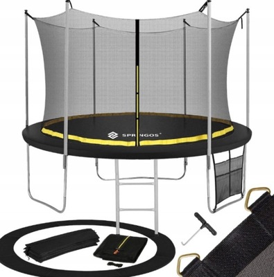 TRAMPOLINA OGRODOWA Z SIATKĄ 245 CM