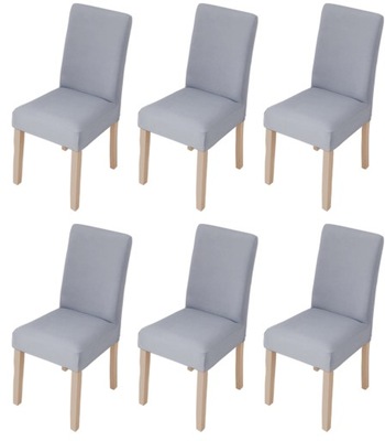 Elastyczne pokrowce na krzesła w stylu, 6 szt.