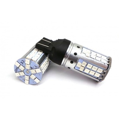 LED (СВЕТОДИОД ) 7443 W21/5W 12-24V POMARAŃCZOWA-CZERWONA USA