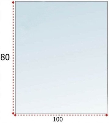 Podstawa szklana hartowana - szyba pod Piec lub Kominek 100x80 cm