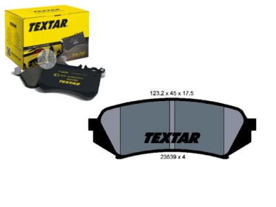 Textar 2353902 набір гальмівних колодок гальмівних, гальма дискові фото №1