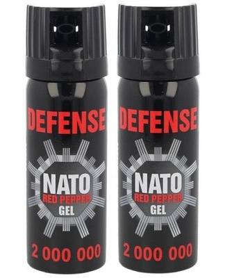 GAZ PIEPRZOWY ŻELOWY NATO DEFENSE - 2 mln SHU - 50ml - 2 sztuki