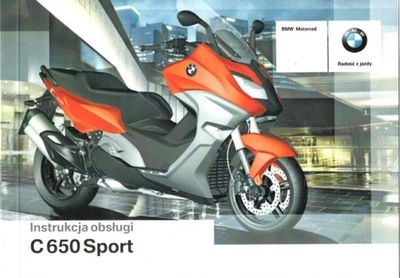 BMW C 650 SPORT POLSKA MANUAL OBSLUGI..  